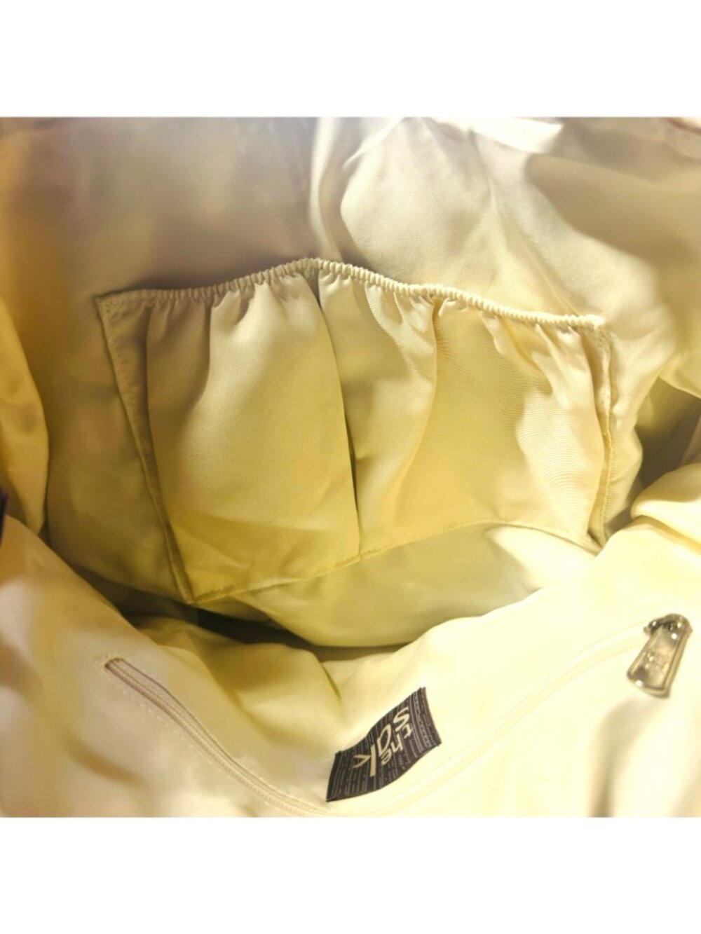 The Sak Cambria Crochet Tote Shoulder Bag Ivory Zip Top NWT 15x10 - Picture 3 of 8